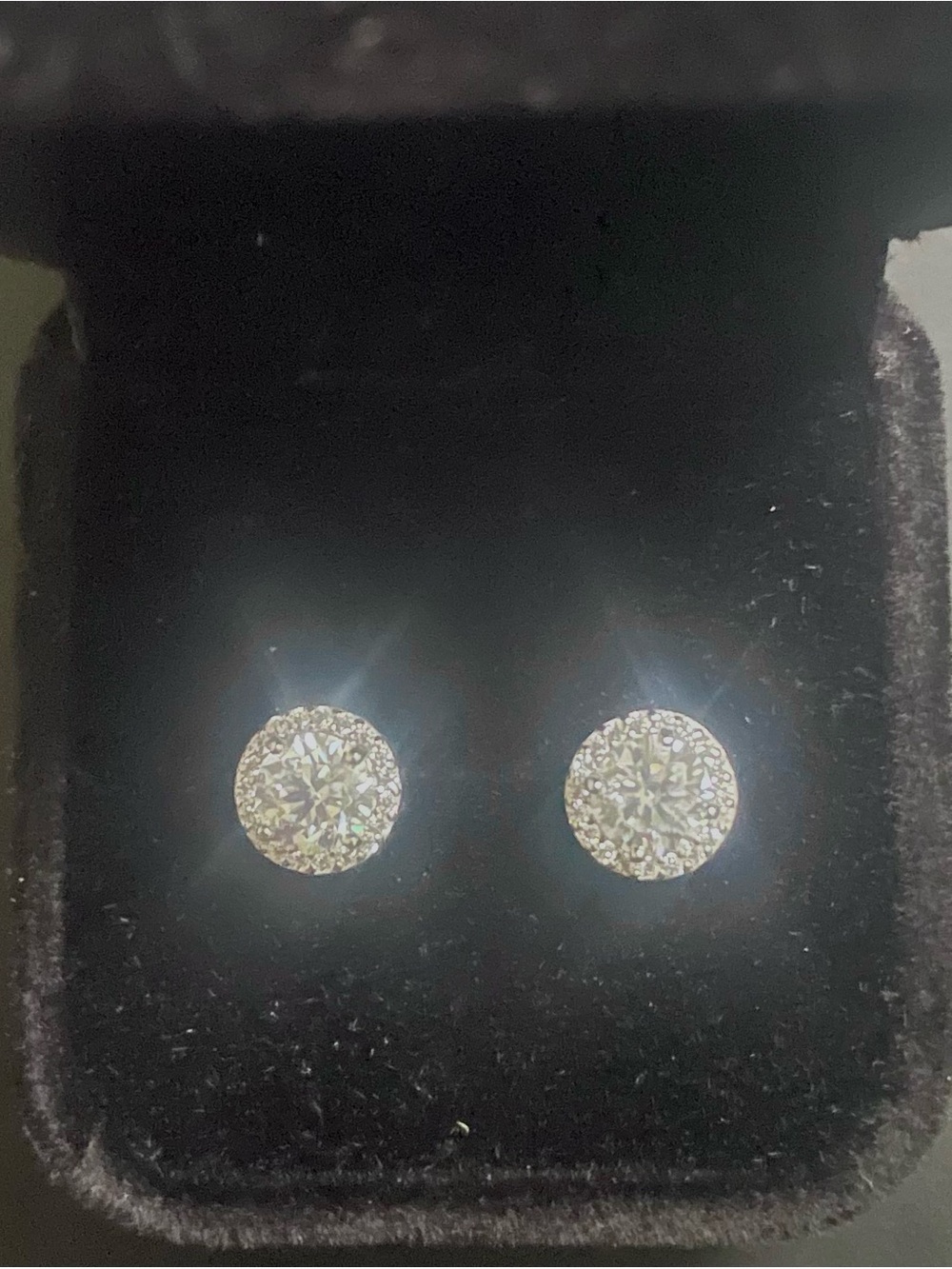 925 Sterling Silver Moissanite Classic Round Stud Earrings